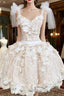 Cute Tulle Applique Short Dresses Homecoming Dresses
