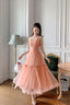 Cute Tulle Short A-Line Prom Dress, Spaghetti Strap Tulle Homecoming Dress