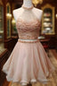 Cute Two Pieces Short Prom Dress, Cute Homecoming Dress