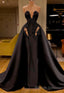 Custom Black African Wedding Reception Gowns Satin Black Wedding Dress, African Lace Wedding Dress, Mermaid Prom Dress, Prom Prom Dress