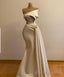 Off Shoulder Ivory Prom Dress With Cape Wedding Gowns Bridal Dress, Long Ivory Engagement Dress, African Clothing For Women Porm Dress