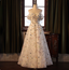 Dreamy White A-Line Off-The-Shoulder 3D Floral Sequined Tulle Long Formal Prom Dress