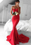 Elastic Satin Prom Dresses Trumpet/Mermaid Sweetheart Court Train With Pleated
