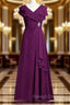 Elegance V-Neck Beading A-Line Mother Of The Bride Dress