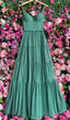 Elegant A Line Long Green Prom Dress 22Th Birthday Outfits
