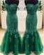 Elegant Green Lace Mermaid Prom Dress