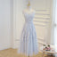 Elegant Lace Appliques Tea Length Bridesmaid Prom Dress