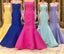 Elegant Mermaid Yellow Strapless Satin Long Prom Dress Classy