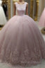 Elegant Quinceanera Dresses Tulle Ball Gown Appliques