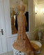 Elegant Tulle Lace Mermaid Wedding Dresses Trailing Prom Dresses
