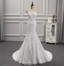 Elegant White Mermaid Sweetheart Neck Lace Train Wedding Dress