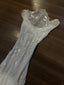 Elegant White Swing Neck Sequin Chiffon Long Formal Prom Dress