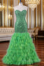 Feather Mermaid Prom Dresses Long Formal Dress For Women Wedding Prom