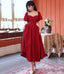 Red A line short prom dress red Prom dress