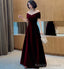 Elegant Velvet Long Prom Dress Evening Dress