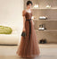 Cute Polka Dot Tulle Long Prom Dress Evening Dress