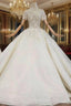 Find The Perfect Light Champagne Tulle Short Sleeve Backless Appliques Beading Wedding Dress