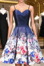 Floral Prom Short Homecoming Dress