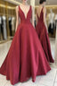 Formal Dresses Burgundy Prom Dresses Ball Gown Prom Gown