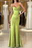 Gentle Satin Swing Neck Spaghetti Straps Mermaid Gown Elegant Backless Prom Dresses For Quinceanera&Graduation