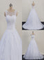 Glam White Tulle Puffy Ball Gowns Prom Dress, Sweetheart 16 Gowns