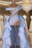 Glamorous Hi-Lo Mermaid Prom Dresses Tulle With Pears