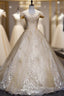 Gold Tulle Sequins Off the Sholuder Appliques Beading Quinceanera Dress