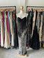 Gorgeous Black And Gray Gradient Beaded Chiffon Long Formal Prom Dress