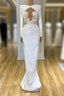 Gorgeous Long Sleeves Lace Appliques Prom Dress Long Mermaid Prom Gown