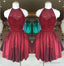 Gorgeous Low Back Halter Neck Beaded Homecoming Dress