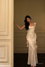Gorgeous Mermaid Straps White Date Night Dresses Lace Prom Dress Birthday Outfits