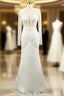 Gorgeous Mermaid Wedding Dresses Long Sleeve Sexy V Neck Lace