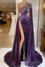 Gorgeous Purple Long Prom Dress With Split