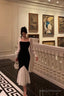 Gorgeous Sheath Spaghetti Straps Black Date Night Prom Dresses Birthday Outfits