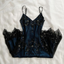Gorgeous Mermaid Spaghetti Straps Beaded Navy Blue Satin Long Prom Dresses
