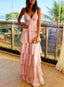 Gorgeous V Neck Pink Long Prom Dress, Formal Prom Dress