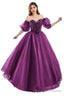 Grap Tulle Sequins Sweetheart Prom Dresses Spaghetti Straps Prom Quinceanera Dresses