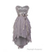 Gray Sweetheart Sequin Short Prom Dresses Bridesmaid Dresses
