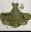 Green Evening Dress, Chiffon Formal Gown, New Prom Dress