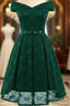 Green Homecoming Dresses Lace Graduation Dresses Sa587