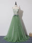 Green Lace Long Prom Dress Green Lace Long Prom Graduation Dress