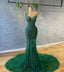 Green Mermaid Prom Dress Prom Gown