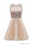 Homecoming Dresses Pink Beadings