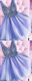 Homecoming Dress Tulle V Neck Ruffles Short Gown Cute