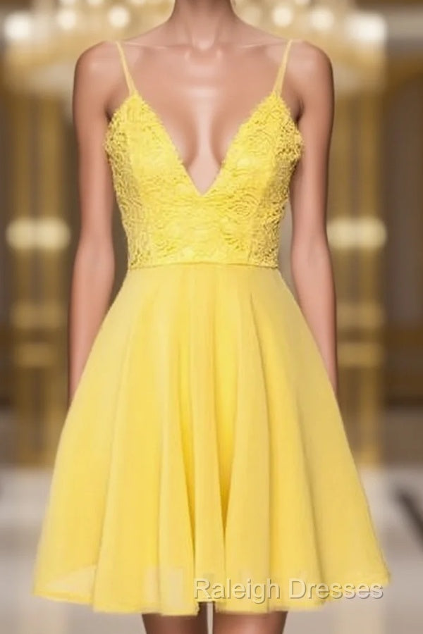 Homecoming Gown Yellow Homecoming Dresses – Raleigh Dresses