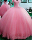 Hot Ball Gown Lace Quinceanera Dress Tulle Appliques Off Shoulder Prom Dresses