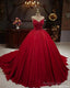 Hot Red Sequins Quince Dresses Sleeveless Stretch Satin Sweet 16 Dress
