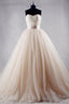Hot Strapless Tulle Ball Gowns Wedding Dress Lace Up Back