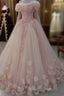 Lace Appliques Ball Gown Quinceanera Dresses Tulle Flowers