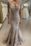 Lace Beaded African Dubai Prom Dress Mermaid Backless Prom Dress Deep V-Neck Prom Bridesmaid Pageant Gowns